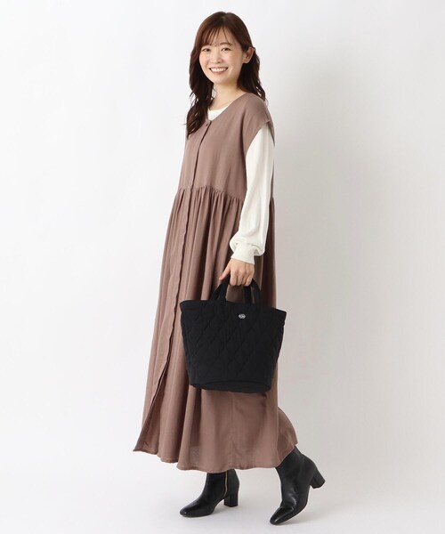 one'sterrace(ワンズテラス)の「ROOTOTE ルートート デリMキルト A(トートバッグ・レディース・キャメル/カーキ系5/ブラック系8/グレー系4・99)」の17枚目の写真