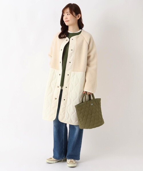 one'sterrace(ワンズテラス)の「ROOTOTE ルートート デリMキルト A(トートバッグ・レディース・キャメル/カーキ系5/ブラック系8/グレー系4・99)」の19枚目の写真