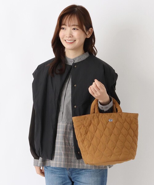 one'sterrace(ワンズテラス)の「ROOTOTE ルートート デリMキルト A(トートバッグ・レディース・キャメル/カーキ系5/ブラック系8/グレー系4・99)」の20枚目の写真