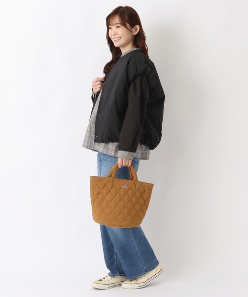 one'sterrace(ワンズテラス)の「ROOTOTE ルートート デリMキルト A(トートバッグ・レディース・キャメル/カーキ系5/ブラック系8/グレー系4・99)」の21枚目の写真