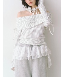 jouetie | フレアスリーブオフショルトップス(Tシャツ/カットソー)