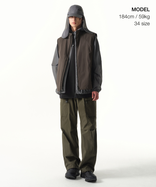 MUSINSA STANDARD（ムシンサスタンダード）の「[シティレジャー] CNベルト付きユーティリティパンツ [オリーブグリーン]（その他パンツ・メンズ・その他・29/38/40/42/26/27/28/30/31/32/33/34/36）」の2枚目の写真