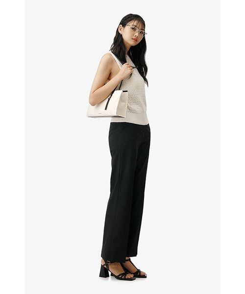 MUSINSA STANDARD WOMAN（ムシンサスタンダードウーマン）の「ウィメンズリネンブレンドクロシェスリーブレストップ [アイボリー]（ニット/セーター・レディース・その他・SMALL/MEDIUM/LARGE）」の6枚目の写真
