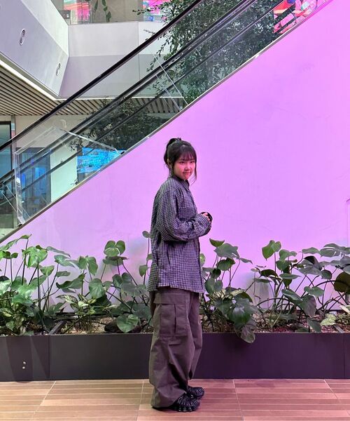 NOMANUAL(NOMANUAL)の「OVERDYED CHECK SHIRT - CHARCOAL(シャツ/ブラウス・メンズ・その他・MEDIUM/LARGE)」の17枚目の写真