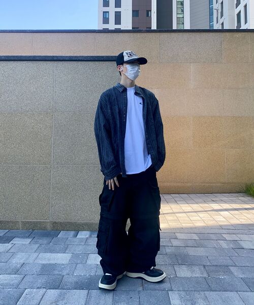 NOMANUAL(NOMANUAL)の「OVERDYED CHECK SHIRT - CHARCOAL(シャツ/ブラウス・メンズ・その他・MEDIUM/LARGE)」の12枚目の写真
