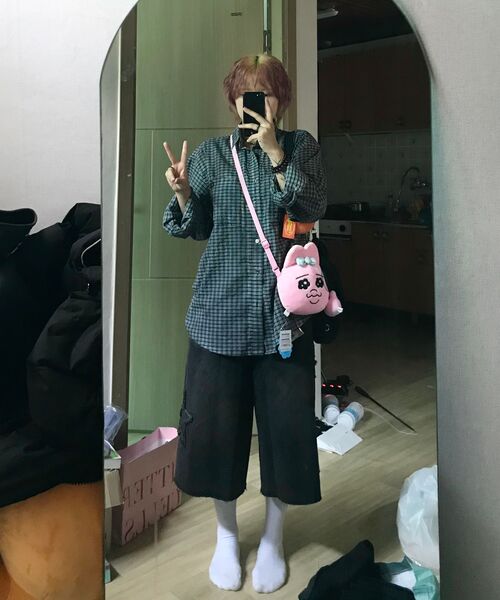 NOMANUAL(NOMANUAL)の「OVERDYED CHECK SHIRT - CHARCOAL(シャツ/ブラウス・メンズ・その他・MEDIUM/LARGE)」の13枚目の写真