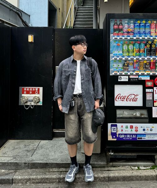 NOMANUAL(NOMANUAL)の「OVERDYED CHECK SHIRT - CHARCOAL(シャツ/ブラウス・メンズ・その他・MEDIUM/LARGE)」の15枚目の写真