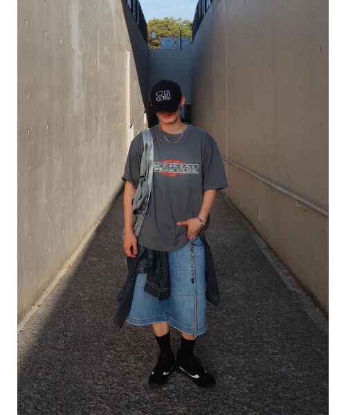 NOMANUAL(NOMANUAL)の「OVERDYED CHECK SHIRT - CHARCOAL(シャツ/ブラウス・メンズ・その他・MEDIUM/LARGE)」の2枚目の写真