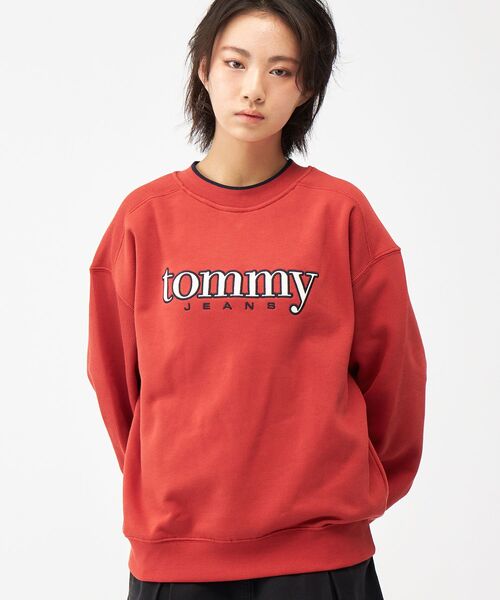 tommy jeans（トミー ジーンズ）の「【オンライン限定】90sテクスチャーグラフィッククルーネックトレーナー（スウェット・メンズ・ネイビー/レッド・X-LARGE/LARGE/MEDIUM/SMALL）」の8枚目の写真