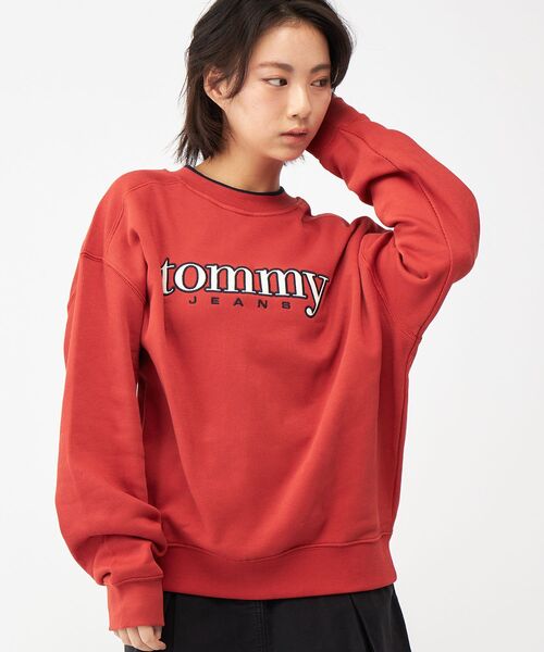 tommy jeans（トミー ジーンズ）の「【オンライン限定】90sテクスチャーグラフィッククルーネックトレーナー（スウェット・メンズ・ネイビー/レッド・X-LARGE/LARGE/MEDIUM/SMALL）」の9枚目の写真