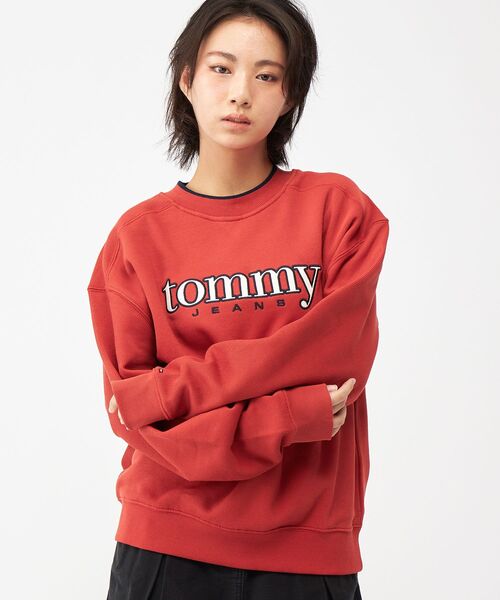 tommy jeans（トミー ジーンズ）の「【オンライン限定】90sテクスチャーグラフィッククルーネックトレーナー（スウェット・メンズ・ネイビー/レッド・X-LARGE/LARGE/MEDIUM/SMALL）」の12枚目の写真