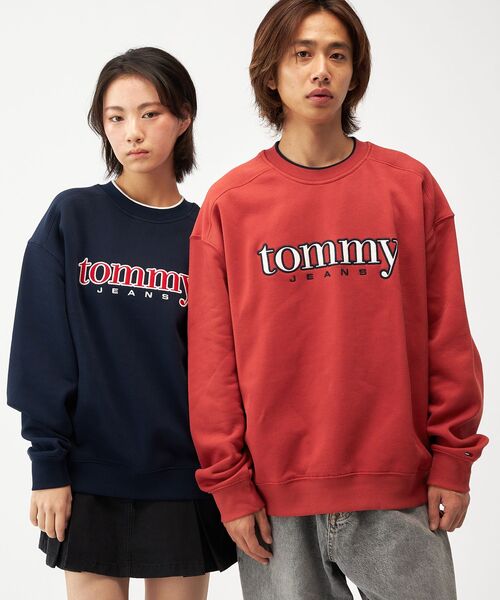 tommy jeans（トミー ジーンズ）の「【オンライン限定】90sテクスチャーグラフィッククルーネックトレーナー（スウェット・メンズ・ネイビー/レッド・X-LARGE/LARGE/MEDIUM/SMALL）」の13枚目の写真