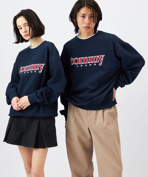 tommy jeans（トミー ジーンズ）の「【オンライン限定】90sテクスチャーグラフィッククルーネックトレーナー（スウェット・メンズ・ネイビー/レッド・X-LARGE/LARGE/MEDIUM/SMALL）」の16枚目の写真