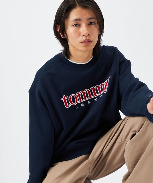 tommy jeans（トミー ジーンズ）の「【オンライン限定】90sテクスチャーグラフィッククルーネックトレーナー（スウェット・メンズ・ネイビー/レッド・X-LARGE/LARGE/MEDIUM/SMALL）」の22枚目の写真