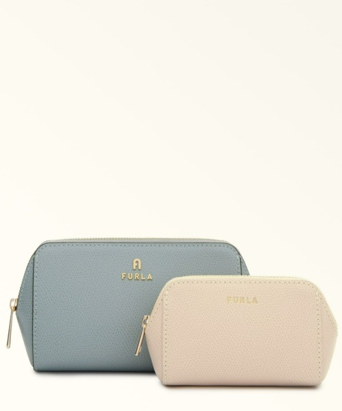 FURLA(フルラ)の「フルラ カメリア (Furla Camelia) コスメティックケースセット(ポーチ・レディース・マスタード/ブルー系その他/ライトオリーブ/グリーン/イエロー系その他/ブラック系その他/ピンク・ONE SIZE)」の4枚目の写真