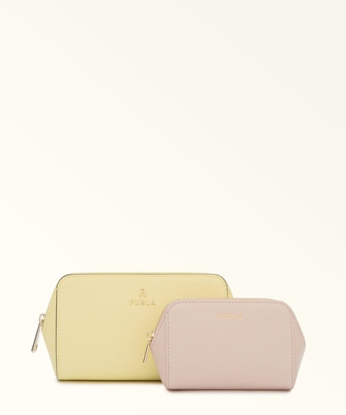 FURLA(フルラ)の「フルラ カメリア (Furla Camelia) コスメティックケースセット(ポーチ・レディース・マスタード/ブルー系その他/ライトオリーブ/グリーン/イエロー系その他/ブラック系その他/ピンク・ONE SIZE)」の6枚目の写真
