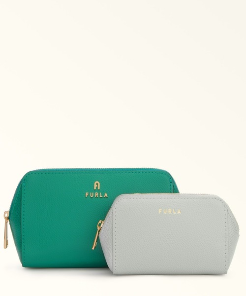 FURLA(フルラ)の「フルラ カメリア (Furla Camelia) コスメティックケースセット(ポーチ・レディース・マスタード/ブルー系その他/ライトオリーブ/グリーン/イエロー系その他/ブラック系その他/ピンク・ONE SIZE)」の2枚目の写真