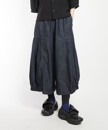 gomme（ゴム）の「ヘムギャザーデニムパンツ（デニムパンツ）」