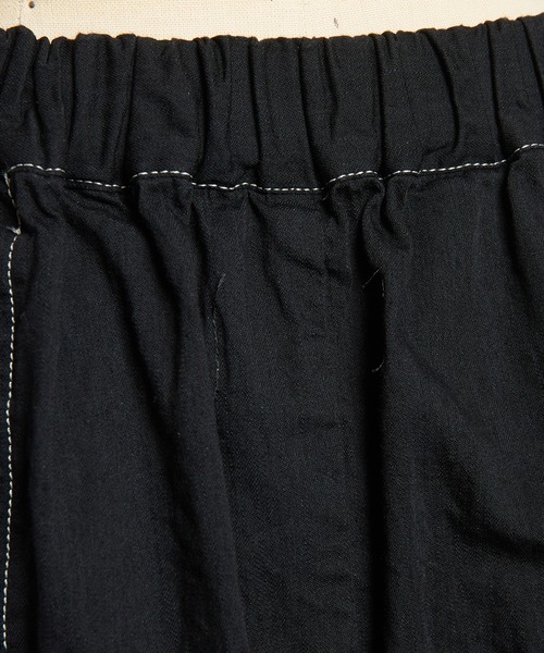 gomme（ゴム）の「ヘムギャザーデニムパンツ（デニムパンツ・レディース・ブラック/インディゴブルー・MEDIUM）」の21枚目の写真