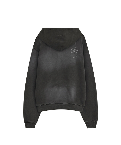DEFGARMENTS（デフグラメンツ）の「PIG BRUSHED HOOD ZIPUP [CHARCOAL]（パーカー・レディース・その他・LARGE/SMALL）」の4枚目の写真