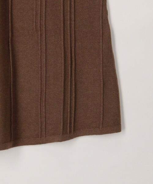 MICO COULIER（ミコクリエ）の「袖口パール付きニットワンピース（ワンピース・レディース・ブラウン/チャコールグレー・38）」の5枚目の写真