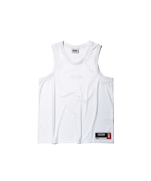 FREEDOM（フリーダム）の「コーティングメッシュバスケットボールジャージ（ホワイト）（Tシャツ/カットソー）」