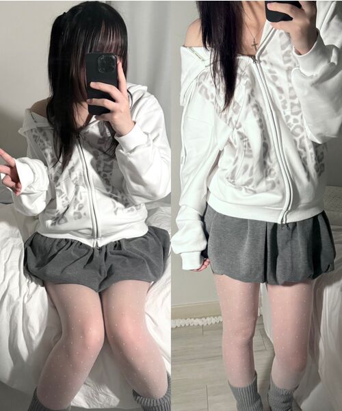 LUVISTRUE（ラヴイズトゥルー）の「LVTR HOOD ZIPUP(WHITE)（パーカー・レディース・その他・FREE）」の6枚目の写真