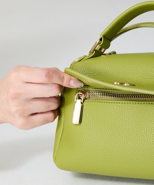 MISCH MASCH（ミッシュマッシュ）の「ゴールドロゴモチーフハンドバッグ（ハンドバッグ・レディース・ブラック/ブラウン/グリーン・ﾌﾘ-）」の20枚目の写真