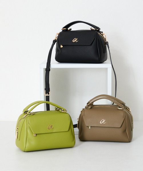 MISCH MASCH（ミッシュマッシュ）の「ゴールドロゴモチーフハンドバッグ（ハンドバッグ・レディース・ブラック/ブラウン/グリーン・ﾌﾘ-）」の22枚目の写真