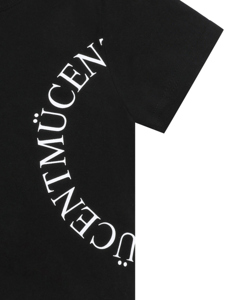 MUCENT（ムセント）の「サイド円形ロゴ半袖Tシャツ（Tシャツ/カットソー・レディース・ブラック・SHORT/MEDIUM/LARGE/X-LARGE）」の3枚目の写真