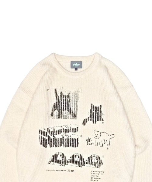 Video Jockey(ビデオジョッキー)の「【UNISEX】VIDEO JOCKEY/hip sterニットプルオーバー(ニット/セーター・レディース・アイボリー/オリーブ/ブラック・LARGE/MEDIUM)」の21枚目の写真
