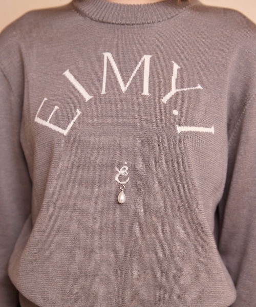 EIMY ISTOIRE(エイミーイストワール)の「EIMYニットプルオーバー(ニット/セーター・レディース・ホワイト/ピンク/レッド/グレー/ブラック・F)」の10枚目の写真