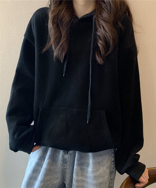 SallyLunn(サリーラン)の「フーディースウェットトップス(スウェット・レディース・ネイビー/ホワイト/ブラック/グレー・LARGE/MEDIUM)」の6枚目の写真