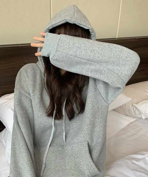 SallyLunn(サリーラン)の「フーディースウェットトップス(スウェット・レディース・ネイビー/ホワイト/ブラック/グレー・LARGE/MEDIUM)」の8枚目の写真