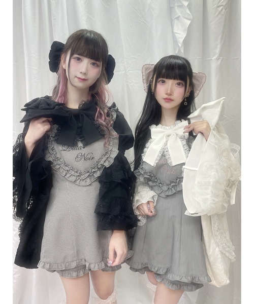 Ank Rouge（アンクルージュ）の「ハートエプロンSETUP（ワンピース・レディース・ブラック/グレー・M）」の13枚目の写真