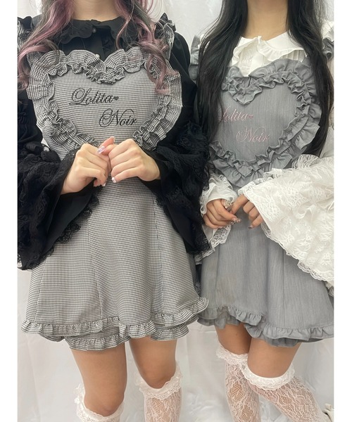 Ank Rouge（アンクルージュ）の「ハートエプロンSETUP（セットアップ・レディース・ブラック/グレー・M）」の20枚目の写真