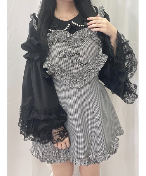 Ank Rouge（アンクルージュ）の「ハートエプロンSETUP（セットアップ・レディース・ブラック/グレー・M）」の19枚目の写真