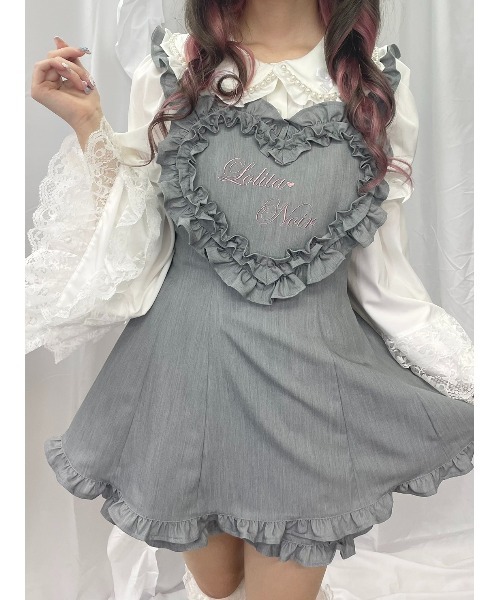 Ank Rouge（アンクルージュ）の「ハートエプロンSETUP（セットアップ・レディース・ブラック/グレー・M）」の18枚目の写真