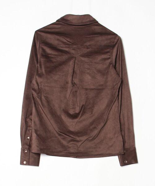 Guess（ゲス）の「Long Sleeves Nunzia Equipment Shirt 長袖シャツ（シャツ/ブラウス・レディース・ダークブラウン・X-SMALL/SMALL/MEDIUM）」の2枚目の写真