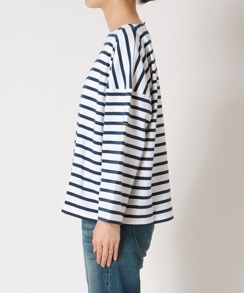 Le Minor（ルミノア）の「PETIT COPAINオーバーサイズトップス【Le minor/ルミノア】（Tシャツ/カットソー・レディース・ピンク/ネイビー/キャメル・38）」の22枚目の写真