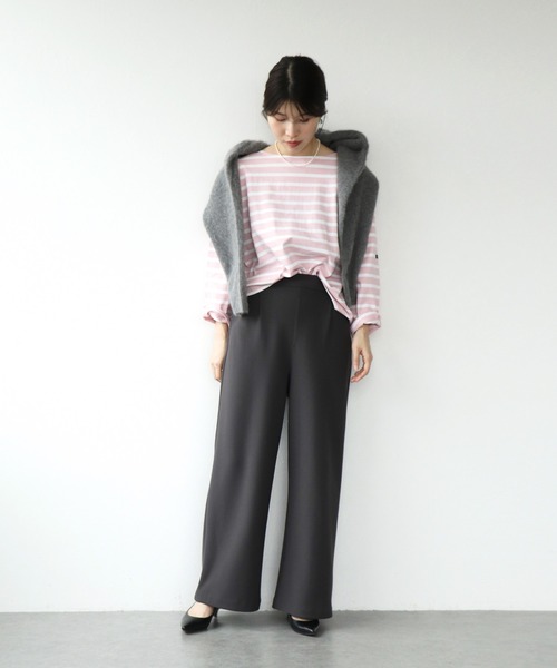 Le Minor（ルミノア）の「PETIT COPAINオーバーサイズトップス【Le minor/ルミノア】（Tシャツ/カットソー・レディース・ピンク/ネイビー/キャメル・38）」の10枚目の写真