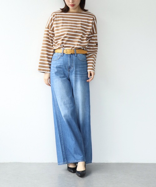 Le Minor（ルミノア）の「PETIT COPAINオーバーサイズトップス【Le minor/ルミノア】（Tシャツ/カットソー・レディース・ピンク/ネイビー/キャメル・38）」の7枚目の写真