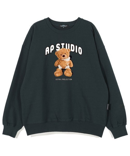 ASTRAL PROJECTION(アストラルプロジェクション)の「ベイビーベアドール オーバーサイズ ドロップショルダー スウェット_グリーン(スウェット・メンズ・その他・X-LARGE)」の1枚目の写真