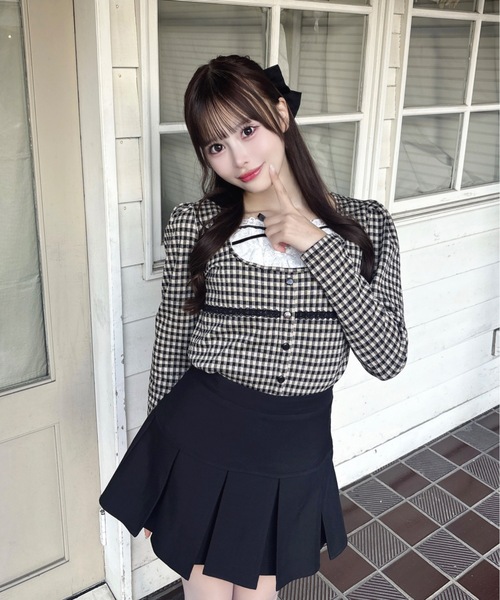 one way（ワンウェイ）の「レイヤード風カットソー（Tシャツ/カットソー・レディース・ベージュ系その他/ブラック系その他/グレー/ブラック・FREE）」の4枚目の写真