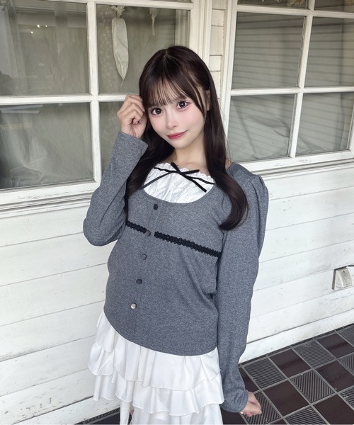 one way（ワンウェイ）の「レイヤード風カットソー（Tシャツ/カットソー・レディース・ベージュ系その他/ブラック系その他/グレー/ブラック・FREE）」の19枚目の写真