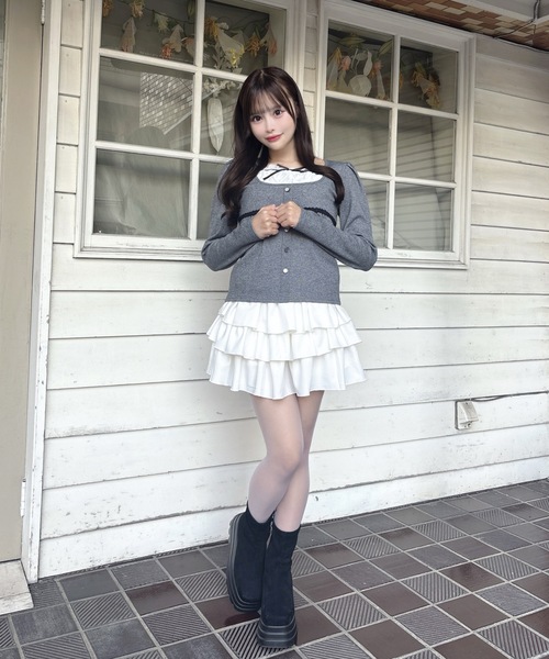 one way（ワンウェイ）の「レイヤード風カットソー（Tシャツ/カットソー・レディース・ベージュ系その他/ブラック系その他/グレー/ブラック・FREE）」の21枚目の写真