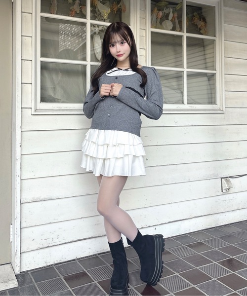 one way（ワンウェイ）の「レイヤード風カットソー（Tシャツ/カットソー・レディース・ベージュ系その他/ブラック系その他/グレー/ブラック・FREE）」の22枚目の写真