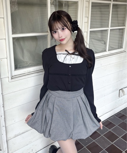 one way（ワンウェイ）の「レイヤード風カットソー（Tシャツ/カットソー・レディース・ベージュ系その他/ブラック系その他/グレー/ブラック・FREE）」の11枚目の写真