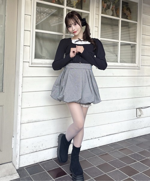 one way（ワンウェイ）の「レイヤード風カットソー（Tシャツ/カットソー・レディース・ベージュ系その他/ブラック系その他/グレー/ブラック・FREE）」の16枚目の写真