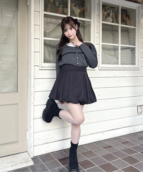 one way（ワンウェイ）の「レイヤード風カットソー（Tシャツ/カットソー・レディース・ベージュ系その他/ブラック系その他/グレー/ブラック・FREE）」の6枚目の写真